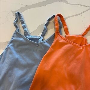 Stylish Blue and Orange Women's Spring Dresses